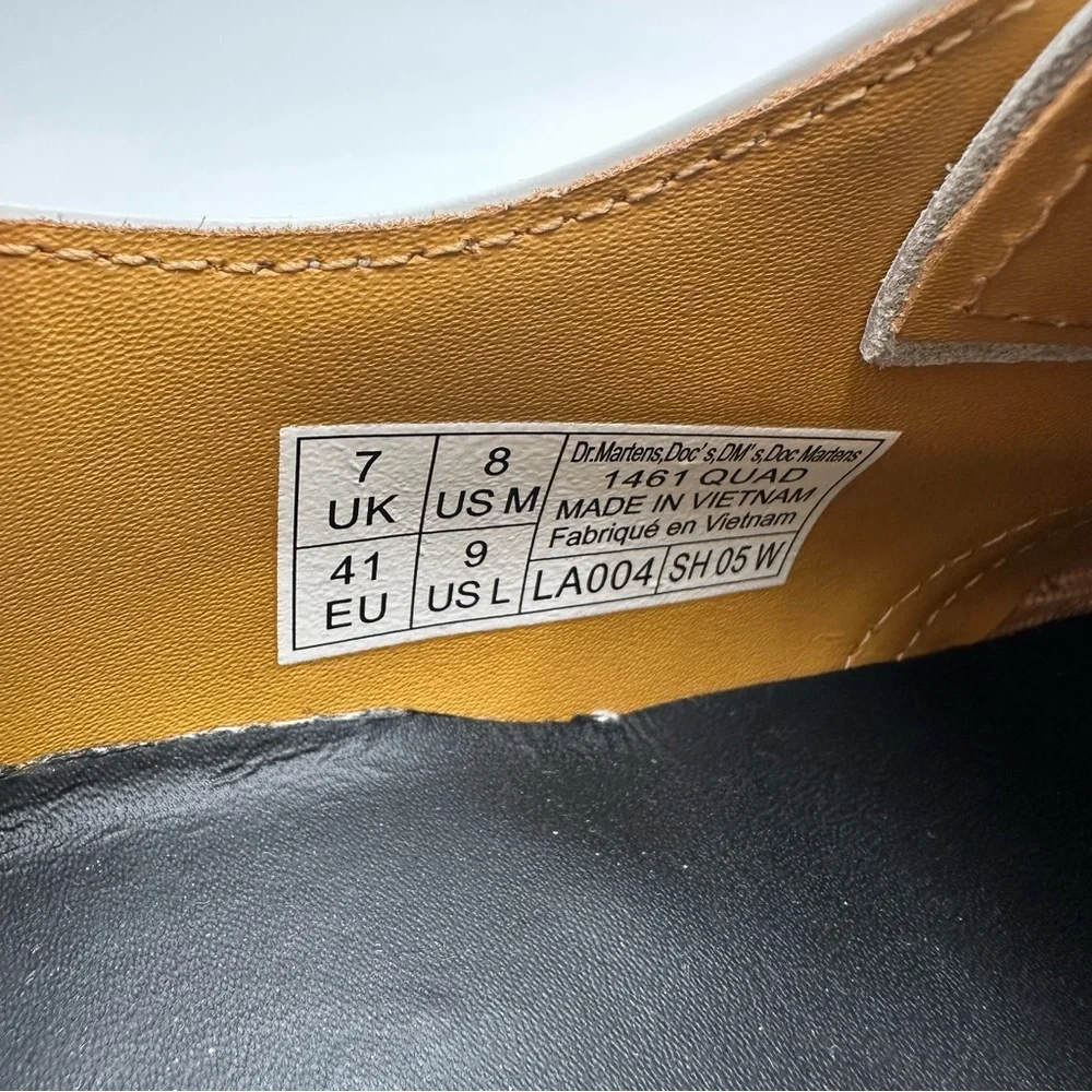 Dr. Martens 1461 Quad Smooth Leather Platform Oxford